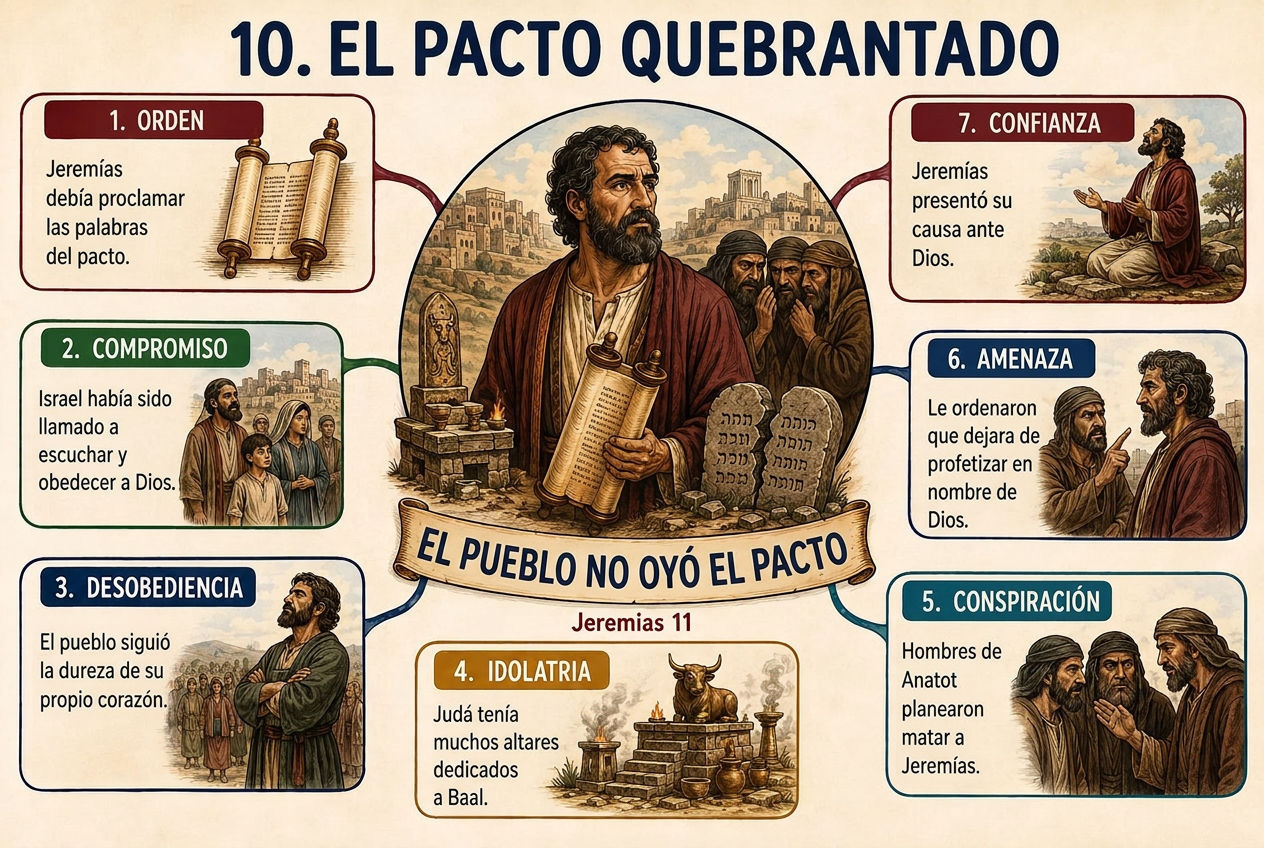 Mapa 10 — El pacto quebrantado